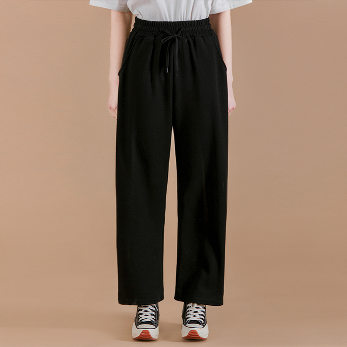 EMBROIDERY WIDE LONG PANTS