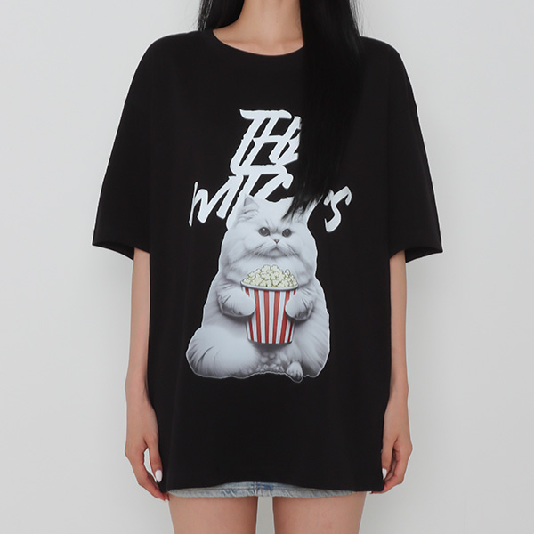 POPCORN CAT T-SHIRT