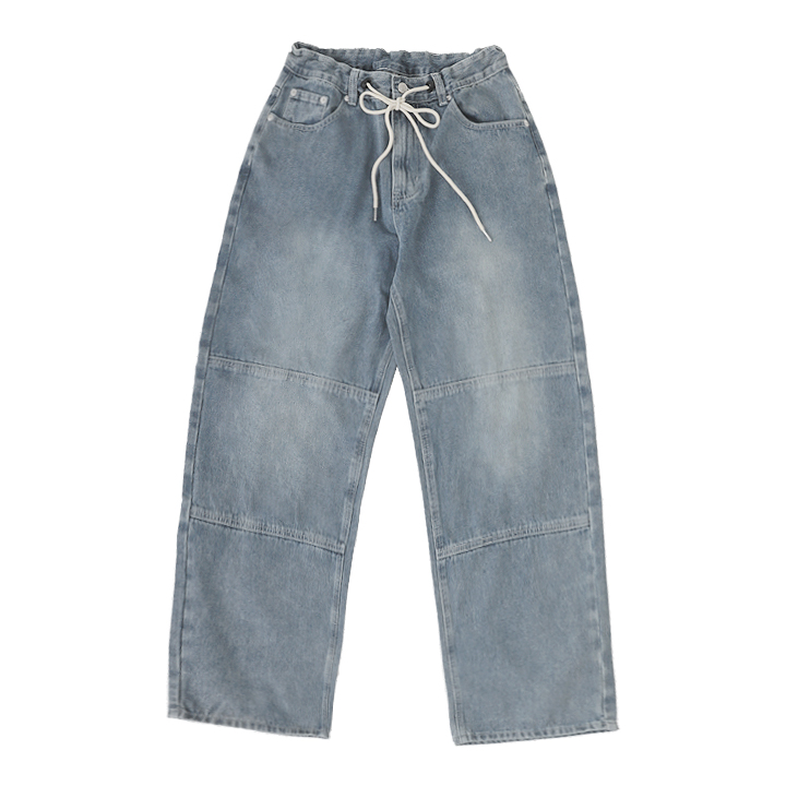 STRING VINTAGE WIDE DENIM PANTS