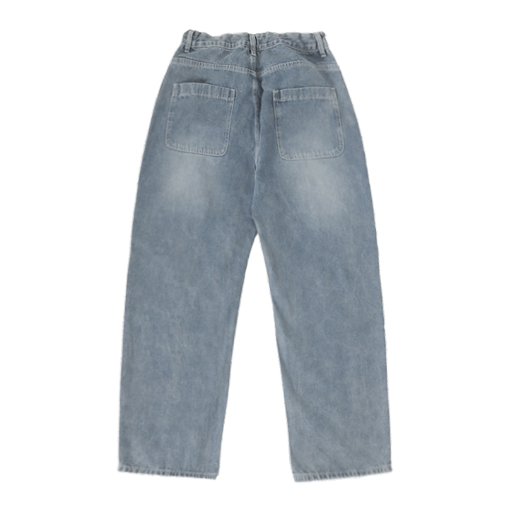 STRING VINTAGE WIDE DENIM PANTS