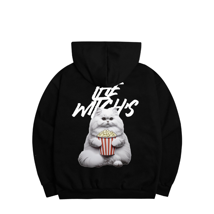 (쭈리기모) POPCORN CAT HOOD