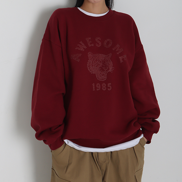 (쭈리기모) 어썸 1985 맨투맨 티셔츠