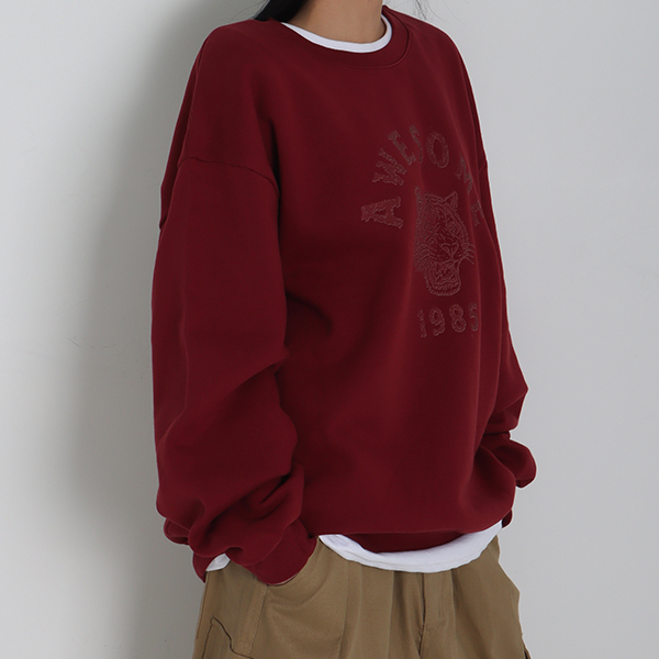 (쭈리기모) 어썸 1985 맨투맨 티셔츠