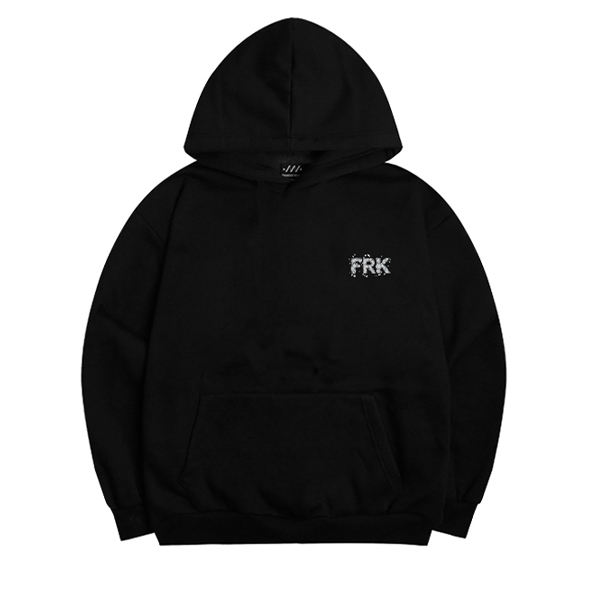 (쭈리기모) FRK 메탈 크래쉬 후드 티셔츠