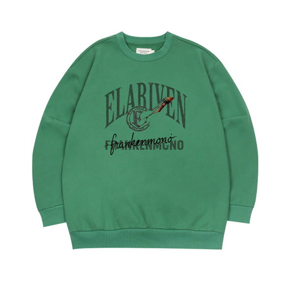 (기모) 빈티지 코드 맨투맨 티셔츠