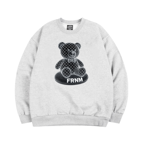 (기모) FRNM 시티베어 럭스 맨투맨 티셔츠