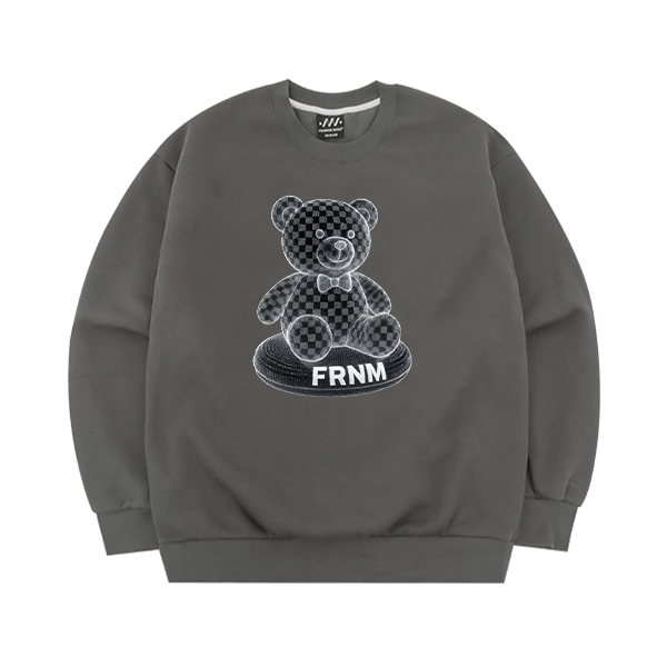 (기모) FRNM 시티베어 럭스 맨투맨 티셔츠