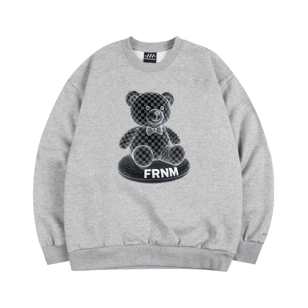 (기모) FRNM 시티베어 럭스 맨투맨 티셔츠
