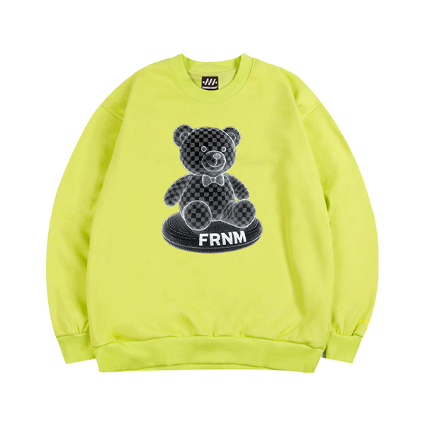 (기모) FRNM 시티베어 럭스 맨투맨 티셔츠
