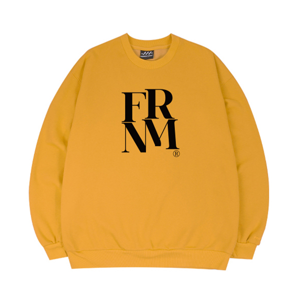 (기모) 스퀘어 로고 맨투맨 티셔츠