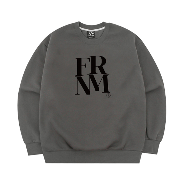 (기모) 스퀘어 로고 맨투맨 티셔츠