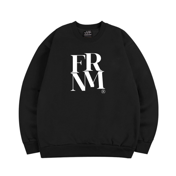 (기모) 스퀘어 로고 맨투맨 티셔츠