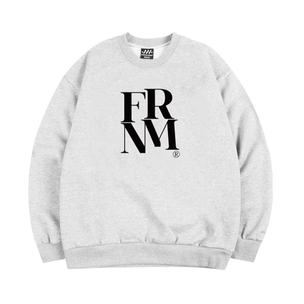 (기모) 스퀘어 로고 맨투맨 티셔츠