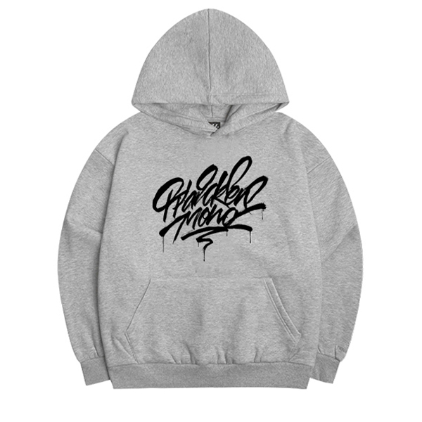 (기모) 폰트 그래피티 후드 티셔츠