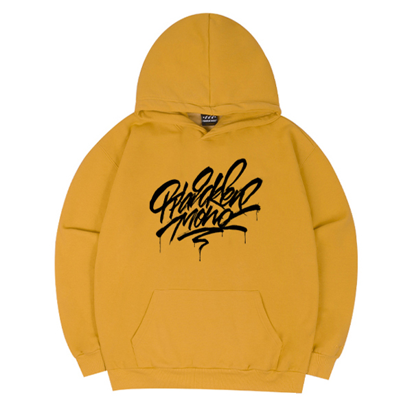 (기모) 폰트 그래피티 후드 티셔츠