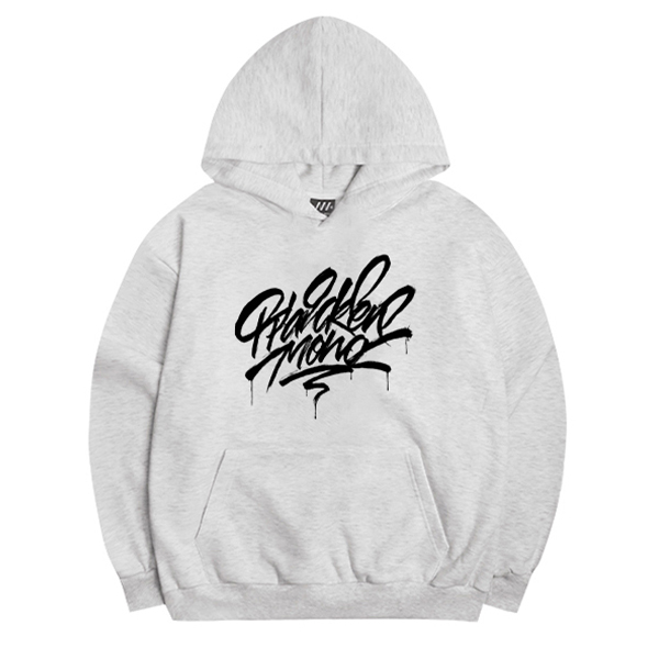 (기모) 폰트 그래피티 후드 티셔츠