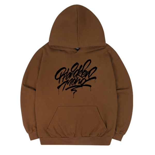 (기모) 폰트 그래피티 후드 티셔츠