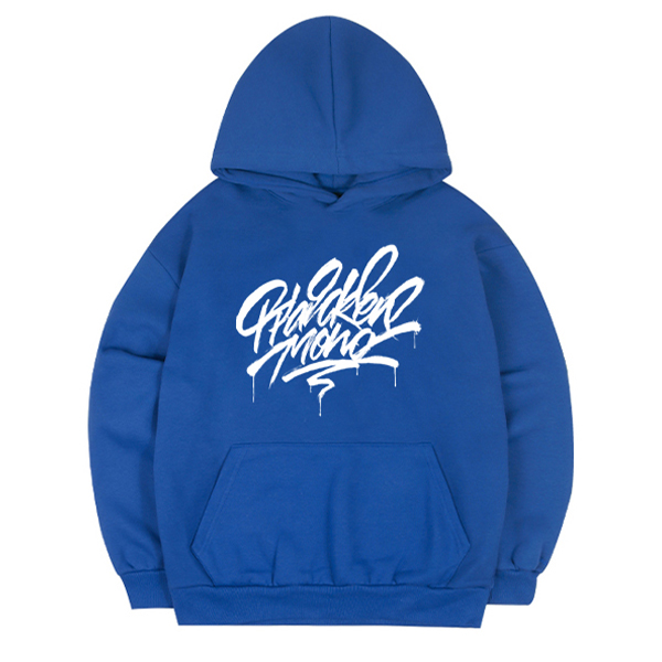 (기모) 폰트 그래피티 후드 티셔츠