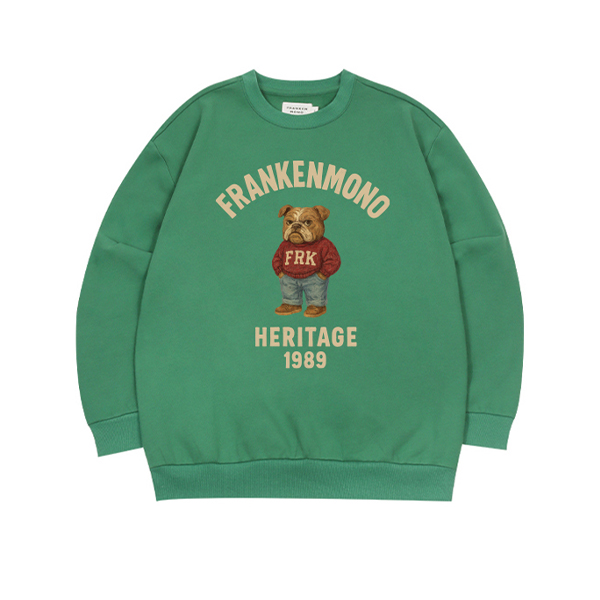 (기모) 헤리티지 불독 맨투맨 티셔츠