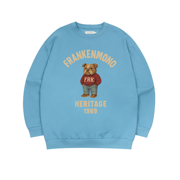 (기모) 헤리티지 불독 맨투맨 티셔츠