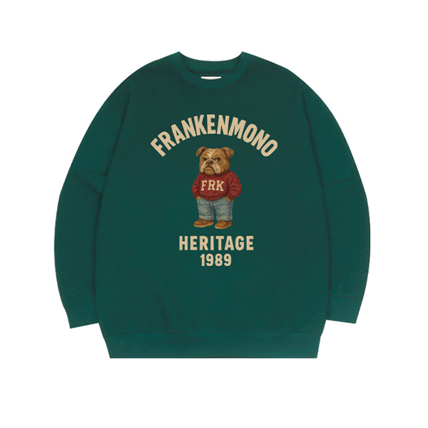 (기모) 헤리티지 불독 맨투맨 티셔츠