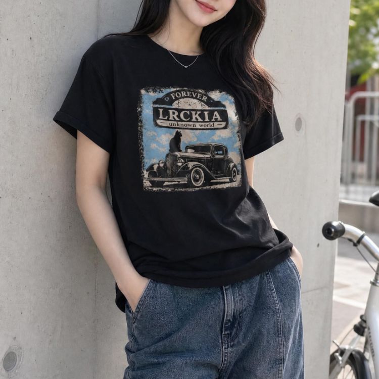 카캣 반팔 티셔츠  / 100% COTTON  순면 여름 반팔티셔츠