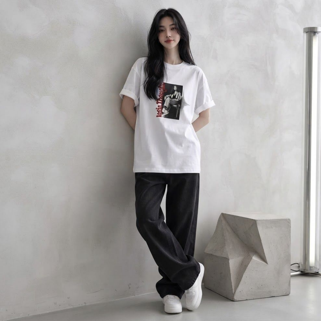 오스틴 반팔 티셔츠 / 100% cotton    빅사이즈  s-xl